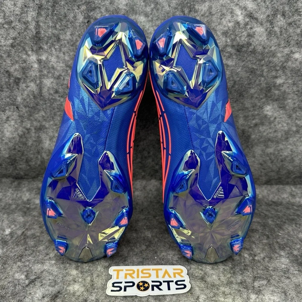 Adidas Predator Edge+ FG Laceless Soccer Cleats Mens Size 9 Blue Turbo GZ9002